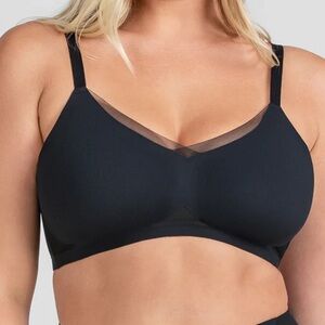 Crossover bra in vamp black